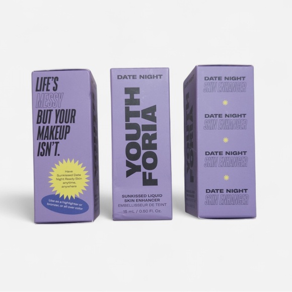 3Pcs Youthforia Date Night Sunkissed Liquid Skin Enhancer - Picture 2 of 2